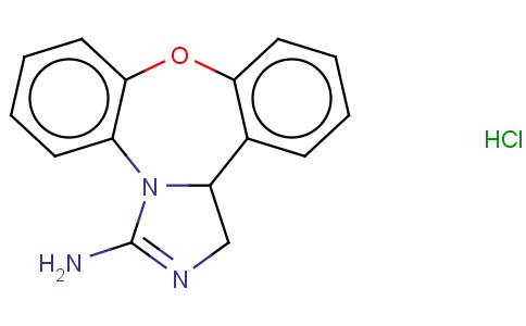 1,13B-DIHYDRODIBENZ(B,F)IMIDAZO(1,5-D)(1,4)OXAZEPIN-3-AMINE HYDROCHLOR IDE